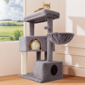 Gardner Pets Large Cat Tree For Medium To Large Cats, Heavy-Duty Cat Tower With Scratch Post And Washable Top Perch. Self-pickup Orders Supported (Option: 4Tier  Basic Version Gray)