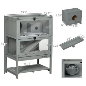 5-Tier Hamster Cage Mice Habitat Rat Habitat With Openable Top (Option: Grey 960x450x230 mm)