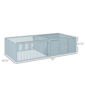 Whelping Box For Dogs Built For Mother's Comfort (Option: Light Gray)