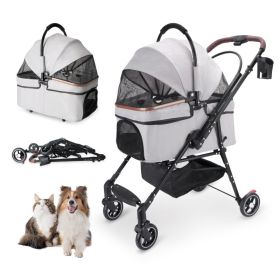 Foldable Pet Stroller For Small Dogs & Cats (Option: S)