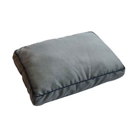 DGS Pet Products Repelz-It Upholstery Chenille Rectangle Pet Bed Small Blue/Grey 26" x 34" x 4.5" (Color: Grey/Blue, size: small)