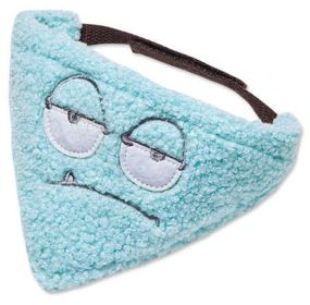 Touchdog 'Dizzy-Eyed Cyclops' Cotton Velcro Dog Bandana and Scarf (Color: Blue, size: large)