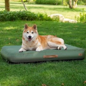 Medium Dog Outdoor Removable And Washable Inflatable Waterproof And Non-slip Dog Bed Summer Pet Travel Mat (Option: Greenxlc)