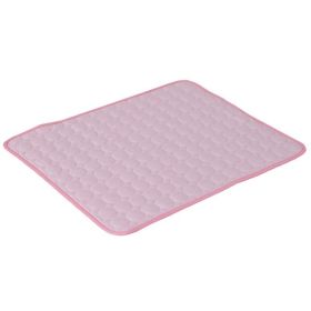Dog Cooling Mat Summer Pets Cold Bed Extra Large For Small Big Dogs Pet Accessories Cat Durable Blanket Sofa Cat Ice Pad Blanket Pet Products (Option: Pink Edging-M60*50cm)